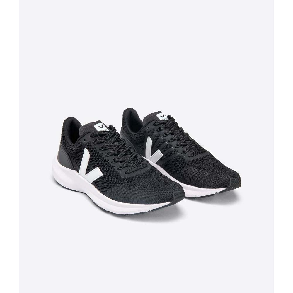 Veja MARLIN V-KNIT Hardloopschoenen Dames Black/White | NL 379BEX